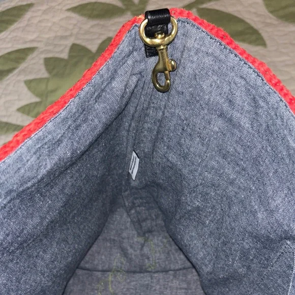 Clare V Pas Mal Raffia Bateau Tote Like New - Picture 4 of 6